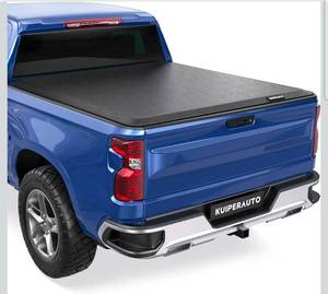 lot 16589 image: 6.5FT Roll-Up Soft Vinyl Truck Bed Tonneau Cover Compatible for 99-06 Chevy Chevrolet SilveradoGMC Sierra 1500 2500 3500 HD (07 Classic Only) Fleetside -78 Inch - Retail $169