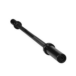 lot 16591 image: CAP Barbell 5-Foot Solid Olympic Bar, Black (2-Inch) (B0BBKNYXVK) - Retail $40
