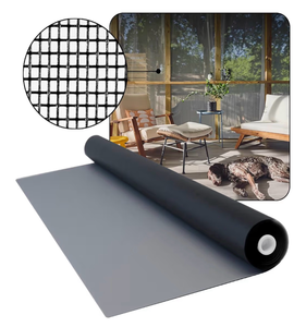 lot 8460 image: 60 in x 100 ft Window Screen Mesh - Window Screen Replacement, Fiberglass Mesh Roll for Window, Patio Screen, Porch Screen, or Door - Charcoal - Retail $0
