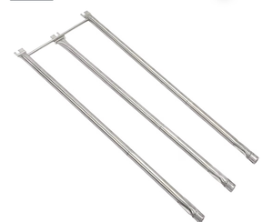 lot 8464 image: 4 14 Inch Burner Tube Set Replace for Weber 67722 67820 Genesis 300 Series E310 E320 EP310 EP320 S310 S320 Gas Grills (2007-2010) with Side Control Knobs (304 Stainless Steel) - Retail $25