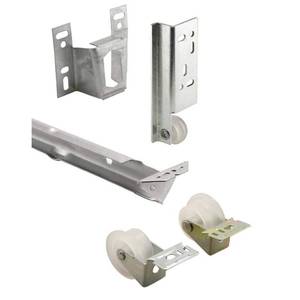 lot 8465 image: 2 pack 22-58 in.  Galvanized Steel  Mono-rail Drawer Slide Kit - Retail $57