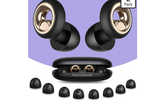lot 2014 image: Ear Plugs for Sleeping, 45dB Noise Cancelling Ear Plugs, Reusable Silicone Earplugs for Noise Reduction with 8 Tips, Soft Earplugs for Snoring, Side Sleepers, Concerts, Travel, Work (Black)