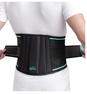 lot 2046 image: TYNOR Back Brace for Lower Back Pain - Back Support Belt for Women & Men - Breathable Design With Lumbar Support Pad - Lumbo Sacral Belt for Lower Back Pain - Black, Large, 1 Unit