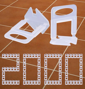 lot 2075 image: 2000 PCS Tile Leveling System Clips 116(1.5mm) 2000-Piece Tiles Leveler Spacers Tool for Professional Ceramic Tile and Stone Installation
