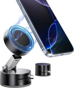lot 2105 image: UEEMEE Foldable Vacuum Magnetic car Phone Holder for Magsafe, 360° Rotatable Suction Phone Mount, Strong Suction Cup (A3)