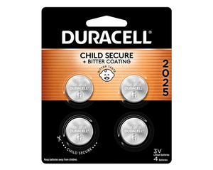 lot 2119 image: DURDL20254PK - Duracell Button Cell Lithium Battery 2025 4 pack