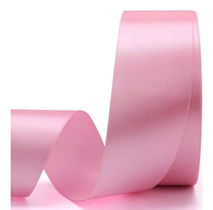 lot 2138 image: 25 Yards 1-12 inches Wide Satin Ribbon Suitable for Wedding, Party and Gift Box Packaging Ribbon (Pink, 1-12)