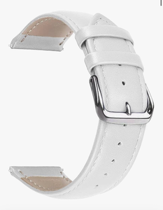 lot 2169 image: Leather Watch Bands Genuine Calf Leather Replacement Watch Straps with Stainless Steel Buckle 12mm 14mm 16mm 18mm 20mm 22mm 24mm for Men and Women