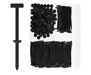 lot 2171 image: 100PCS Nylon Universal Cable Tie Buckle, Automotive Clips Fastener, Self-Locking Zip Ties Holder for Car Repair, Fender Trunk Bumper Retainer, Home & Garage Use