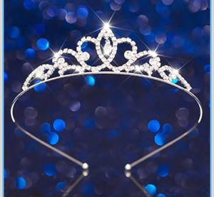 lot 2255 image: Kilshye Silver Rhinestone Tiara Princess Tiaras and Crowns Crystal Wedding Headband for Girls (Silver)