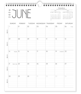 lot 2270 image: Guasslee Wall Calendar 2026-2027, 14x11.5 Vertical Wall Calendar 2026, 13-Month DeskWall Calendar From 2026 Jun - 2027 Jun, Monthly Hanging Planner Spiral Bound For School Home Office Organizing