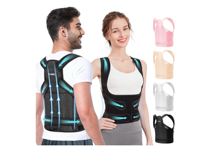 lot 2281 image: Back Brace Posture Corrector for Women and Men