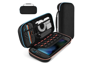 lot 2298 image: ivoler Carrying Case for Nintendo Switch 2 Model(2025), Portable Hard Shell Pouch Carrying Travel Game Bag for Nintendo Switch 2 Accessories Holds 12 Game Cartridge (Black)