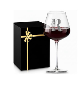 lot 2306 image: Personalized Crystal Wine Glass for Women Gifts Birthday 30th 35th 40th 50th 60th 70th 45th 65th 75th 1985 1975 1965 40 60 70 Year Old Cute Aesthetic Custom Initial Unique Present,R