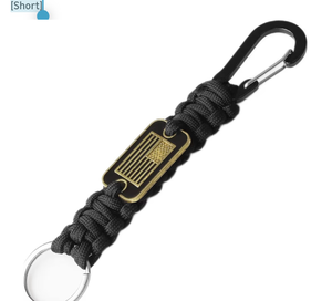 lot 2334 image: Short Keychain Lanyard for Keys for Men, Heavy Duty Braided Clip Paracord Keychain for Wallets, Keys, Whistle��Outdoor Activities Short