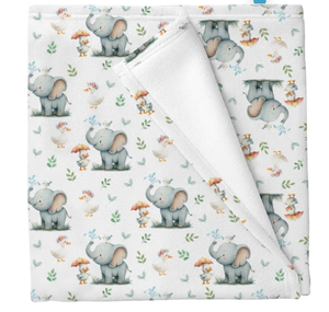 lot 2353 image: ute Elephant Duck Boho Leaves Baby Blankets for Boys Girls Watercolor Elephant Infant Toddler Blankets Warm Breathable Newborn Receiving Blankets for Crib Stroller 30x40in