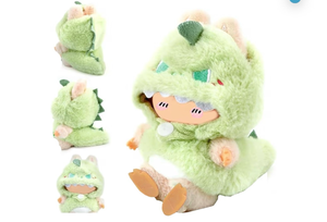 lot 2363 image: 17cm Doll Clothes-Cute Green Dinosaur for 6.7 Inch (17cm) Costume Accessory, Perfect for Collectors Dress-Up Halloween(Green-A)
