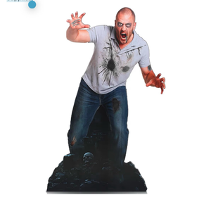 lot 2367 image: Yookeer 5 ft Halloween Zombie Cardboard Cutout Party Decoration Spooky Zombie Stand up Life Size Creepy Horror Photo Props Backdrop Standup for Undead Horoor Halloween Spooky Party Supplies