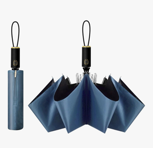 lot 2374 image: Cuby UV Sun Umbrella Compact Folding Umbrella lightweight Portable Manual Travel Umbrella for Rainproof & 99% UV Protection with Black Anti-UV Coating