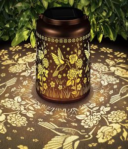 lot 2387 image: Mothers Day Gifts, Hummingbird Solar Lanterns Garden Decor Birthday Gifts for Women Mom Grandma Hanging Solar Lights Outdoor Waterproof Decoration for Outside LED Lanterns for Yard Patio Lawn