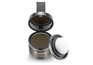 lot 2393 image: Acomler Instantly Root Touch Up Hair Color Hairline Shadow Powder,Root Cover Up,Dark Brown for Thinning Hair, Grey Hair Coverage Hair Powder for Women with Eyebrows,Beard Line,Bald Spots (Dark Brown)