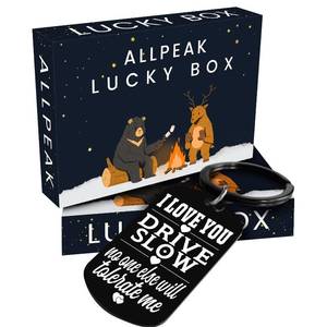lot 2397 image: Allpeak Gifts for Boyfriend Husband Him - Valentines Day Gifts for Him, Mens Valentines Day Gift, Galentines BF GF Wife Girlfriend Her Couples Date Night Birthday Fiance Gift, Mens Novelty Keychains