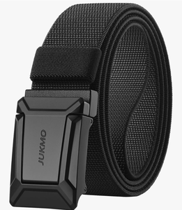 lot 2400 image: JUKMO Stretch Tactical Belt for Men, Military Work Rigger Hiking 1.5 Elastic Nylon Web Ratchet Quick Release Belt