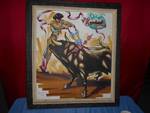 Painting of Bullfighter in Frame