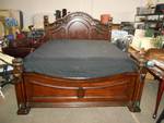 BEAUTIFUL King Size Bed Frame with Mattress and Box Springs