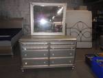 Silver Dresser with Mirror