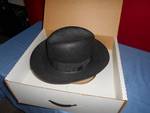 Men's Size 7 Fedora Hat Black