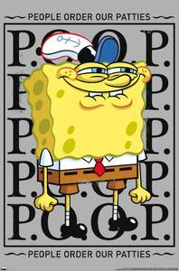 lot 60008 image: Nickelodeon Spongebob - P.O.O.P. Wall Poster, 19L x 13W, Premium Unframed Version