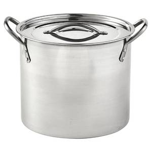 lot 60036 image: IMUSA 8 Quart Stainless Steel Stock Pot with Lid, Silver