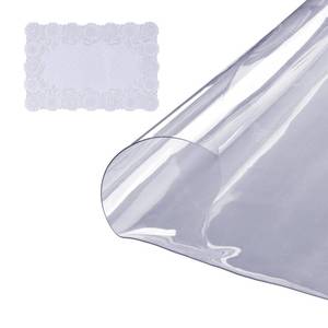 lot 61014 image: VEVOR Clear Table Cover Protector, 48 inch1230 mm Round Table Cover, 1.5 mm Thick PVC Plastic Tablecloth, Waterproof Desktop Protector for Writing Desk, Coffee Table, Dining Room Table