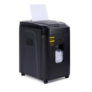 lot 61035 image: Amazon Basics 150 Sheet Autofeed Micro Cut Paper Credit Card Shredder for Security, Black