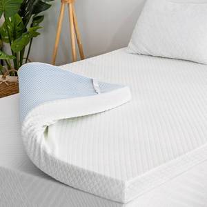 lot 63012 image: 3 Inch Gel Memory Foam Mattress Topper King Size, Cooling Bed Topper for Pressure Relief with Removable Breathable Soft Cover, CertiPUR-US Certified