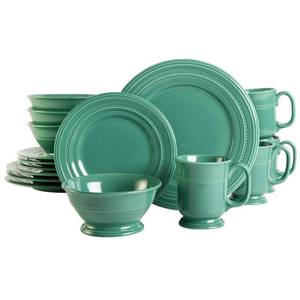 lot 63018 image: Gibson Elite Barberware 16 Piece Dinnerware Set, Turquoise