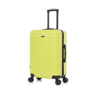 InUSA DEEP Luggage with GEL Handle | Spacious Traveling Suitcases, Travel Suitcase with Dual Spinner Wheels and Studs | 24 Inch Medium Hardside Luggage | Green