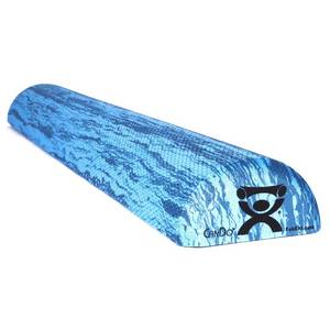 lot 13034 image: CanDo Blue Marble High Density EVA Foam Roller For Muscle Restoration, Massage Therapy, Sport Recovery, And Physical Therapy. 6 x 36, Half-Round (30-2210)