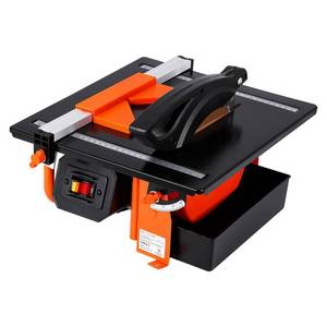 7 inch Wet Tile Saw, 3450 RPM, Bevel cuts tile from 0 to 45 Degrees, Tile Cutter Wet Saw with Water Reservoir for Cutting Tiles and Stones, for DIY Enthusiasts