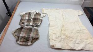 lot 123 image: 1950s Baby Clothing Set with Diaper Cover