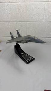 F-15 Fighter Aircraft Model with Historical Plaque - 1/48 Scale Signed by Chuck Yeager