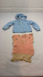 lot 43 image: Baby Knit Sweater and Romper Set
