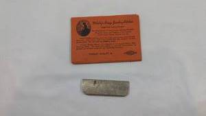 lot 83 image: Stanley No. 4 Plane Iron Card and Chipbreaker