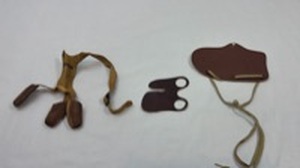 lot 85 image: Traditional Leather Archery Accessories