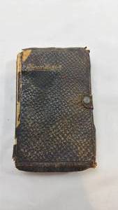lot 86 image: 19th Century Leather Bound Holy Bible