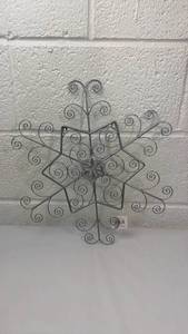 lot 217 image: Metal Snowflake Wall Decoration