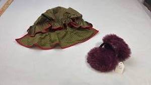 lot 231 image: Plum Fuzzy Earmuffs with Tag