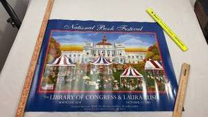 lot 250 image: 2002 Library of Congress & Laura Bush National Book Festival Poster