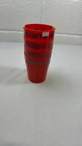 lot 264 image: University of Kansas Jayhawk Plastic Cup Set